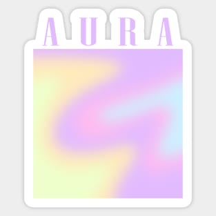 Aura Pastel Abstract Sticker